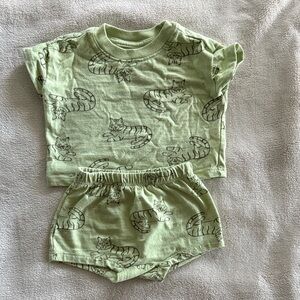 Cat & Jack Green Kids Matching Set